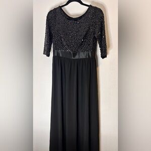 Ever Pretty Elegant Black Sequin Dress Size Medium